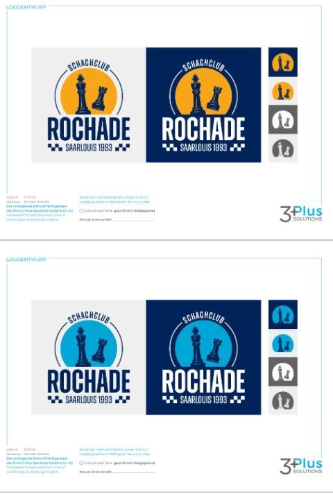 Farb-Entwürfe für neues Logo